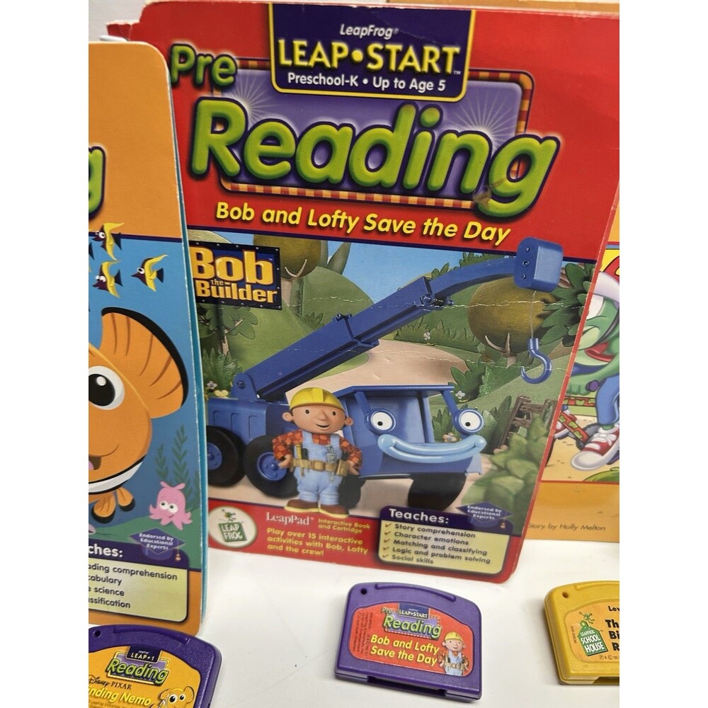 LeapFrog LeapPad Leap one Books & Cartridge Learning Tad Thomas Nemo Bob 6 - Picture 5 of 14